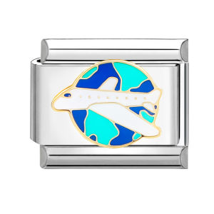 LuckyMan Y2K Italian Charm Bracelet Links Fit 9mm Silver Making Diy Bracelet Heart Flower Tulip Bunny Cat Dog Animal Printed Italian Charm Bracelet For Women Couple Fashion Cute Korean K-Style Vintage Bracelet Links