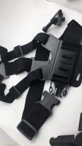 อุปกรณ์เสริมสำหรับกล้องกีฬา Gopro ฝาครอบป้องกันคลิปหนีบศัพท์มือถือติดหน้าอก ขี่ถ่ายภาพถ่ายทอดสดสายสะพายไหล่