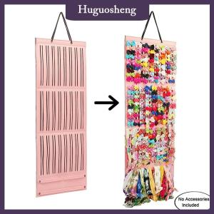 [huguosheng] Hair Accessory Display Storage For Children With Hook Hair Bows Holder Large Capacity Hair Clips Organizer Hanger