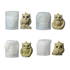 Owl Ornament Mold Easy to Use Silicone Mold Animal Shaped Desktop Decorations Mould Making Supplies