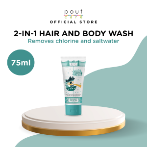 pout Care Grapefruit Island Swimmers’ Top-to-Toe 75ml | Gentle Chlorine Removal Wash for Hair & Body