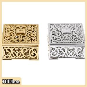 [Hilldora] กล่องพลาสติกใส่ของมีค่ากล่องขนมทรงสี่เหลี่ยมหีบสมบัติกล่องของขวัญแต่งงาน