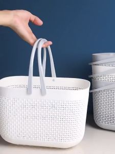 Boxera Bakul Simpanan Plastik Serbaguna Pemegang Bilik Air Dapur Rumah Plastic Storage Basket Organizer Bathroom Kitchen Home Multipurpose Portable Basket With Handle Durable Storage Container 防水收纳篮 ABS