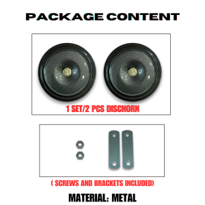 CPA AUTOSPORT DOUBLE COLORED HIGH/LOW DISC HORN FOR CARS AND MOTORCYCLE CARBON TYPE (5951)