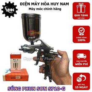 Súng Phun Sơn S-710G - Ứng dụng Phun Cửa Sắt Phun Hàng Rào Phun Pu - HÀNG CHÍNH HÃNG - BẢO HÀNH TOÀN QUỐC