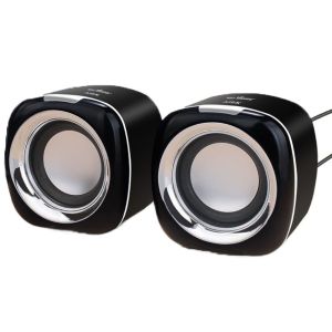 ASDOME 3.5mm Speaker Wired High Volume AUX Audio Stereo Mini Speaker Subwoofer Portable Wired Small Speaker Phone/Pad/PC/Computer