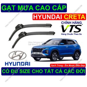 Gạt Mưa Bền Đẹp Kính Lái Hyundai Creta Cặp Gạt Mưa Kính Lái Hyundai Creta.. Có Đủ Size Cho Các Đời Xe Hyundai Creta..