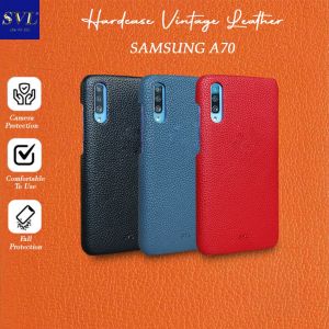 Case samsung A70 Hardcase SVL Vintage Leather Microfiber