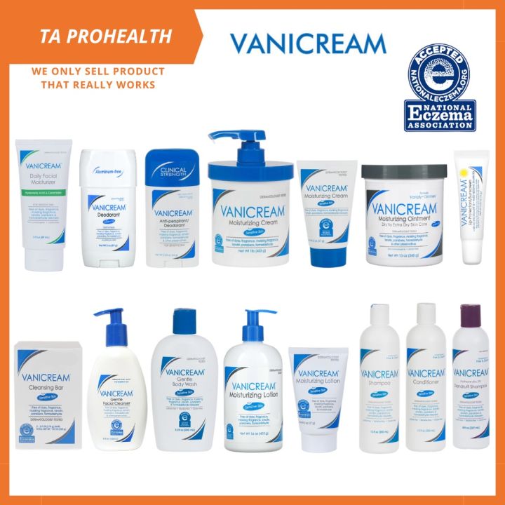 VANICREAM Gentle Facial Cleanser/ Gentle Body Wash/ Moisturizing Cream