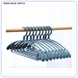 【DAILY ESSENTIAL】 Wide Shoulder or Semicircle PP Clothes Hangers | 4 Colours | 20 or 50 Pieces