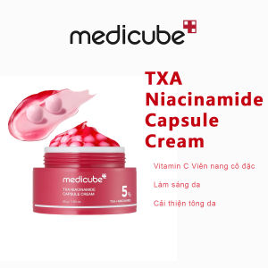 Kem Dưỡng Trắng Mờ Thâm Nám Medicube TXA + 5% Niacinamide Capsule Cream -55g
