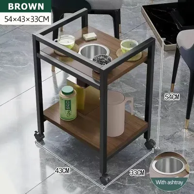 Coffee table side table tea cabinet storage rack household small tea table sofa side cabinet tea water cabinet with wheels