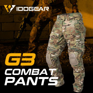 IDOGEAR G3 tactical Pants with Knee Pads Tactical Trousers CP gen3 Camouflage