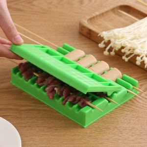 Multifunctional fast skewer wearing machine skewer wearing artifact mutton skewer wearing meat device barbecue skewer wearing meat commercial skewer wearing artifact