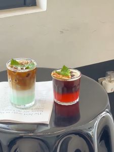 550ML Coffee Latte Borosilicate Glass Mug Heat Resistant Drink Water Clear Coffee Milk Tea Cup