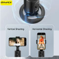 Awei X48 Pan-Tilt Anti-Shaking Gimbal Stabilizer for Smartphone Reinforced Ultra-Stable 360° Rotating AI Auto Face Tracking Gesture Control No App Phone Cellphone Selfie Stick For Recording Video Live Vlogging Tiktok. 