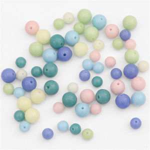 6/8mm Candy Color Glass Beads For Jewelry Making Glow In The Dark Glass Beads Bracelet Beaded Necklace DIY Jewelry Making Beads