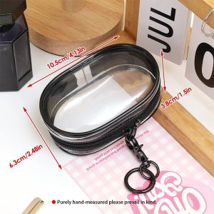 3PCS/5PCS Cable Storage Bag With Hook Data Cable Storage Box Single Transparent Cable Protective Cover Storage of Earphone Charger