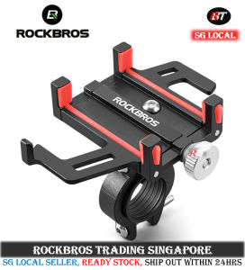 SG Delivery RockBros Bicycle Handphone holder bike phone holder motorcycle handphone holder motorbike phone holder aluminium phone holder bicycle accessories