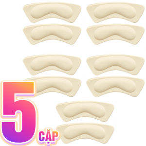 Bộ 5 Cặp Miếng Đệm Gót Chống Trầy Gót 4D Chữ Nhật - 100style