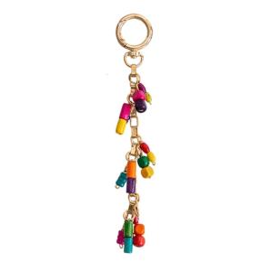 Trọng Lượng Nhẹ Đính Cườm Keychain Nhựa Mặt dây chuyền hạt Keyring Túi xách nữ Quyến Rũ Phong Cách Phụ kiện điện thoại di động Cho sử dụng hàng ngày