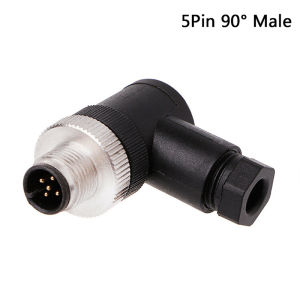 [AYLMER] 1Pc M12 sensor connector 3 4 5 pin male female straight right angle plug