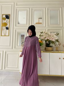 Berry Dress Kids/Dress anak Terbaru 2024 Viral/Crinkle Mix Brukat/Korean style/COD/Dress anak pesta