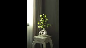 Modern Wabi Sabi Vase Ceramic Art Vessel Home Decor Minimalist Sculpture Centerpiece for Living Room Table