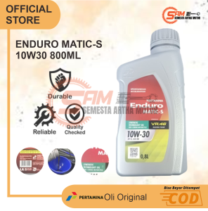 Pertamina Enduro Matic S 800ml 10w30 Oli Motor Matik Universal 0.8L