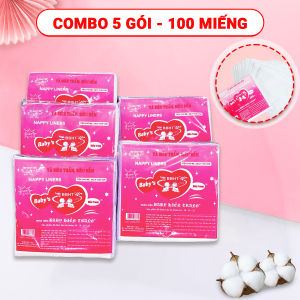 Miếng lót phân su Hiền Trang chính hãng BBShine Tấm lót sơ sinh cho bé kèm tem 7 màu (Combo 100 miếng) – SS029