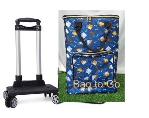 กระเป๋าช้อปปิ้งบุฟอยล์เก็บอุณหภูมิ+ล้อลาก 4ล้อหมุนรอบ 360องศา>ส่งฟรีไม่ต้องใช้โค้ด<