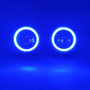 2 Functions For Renault Megane 2 II Auto LED DRL Daytime Running Light Car Angel Eyes Fog Lamp Foglight.