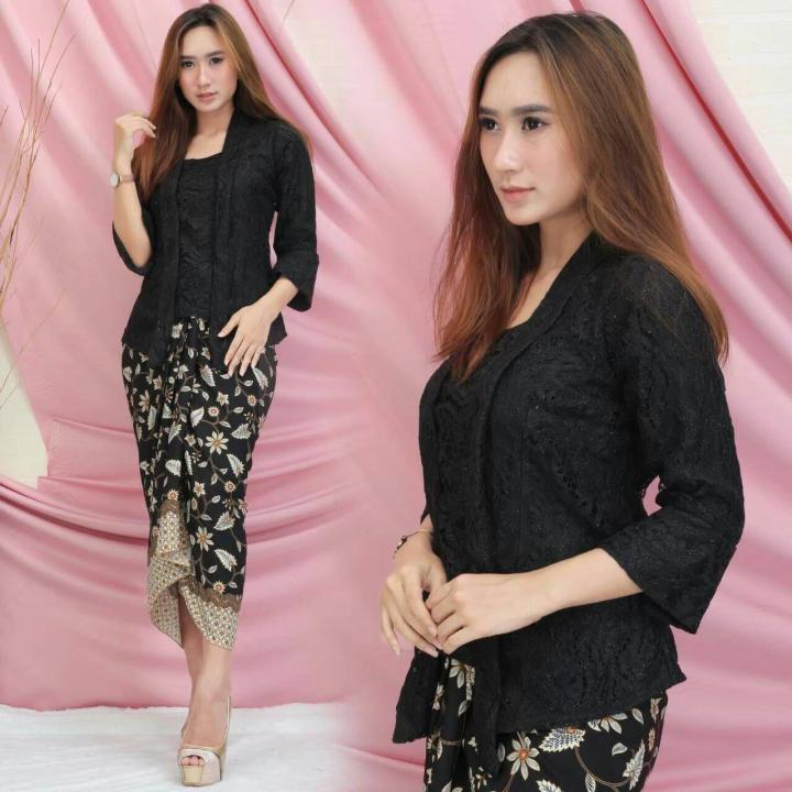 Setelan Kebaya Kutubaru Mix Rok Lilit / Kebaya Traditional / Kebaya ...