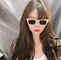 Slim Super Cool Sunglasses, European And American Retro Narrow Frame Korean Fashion Cat Eye Glasses太阳镜. 