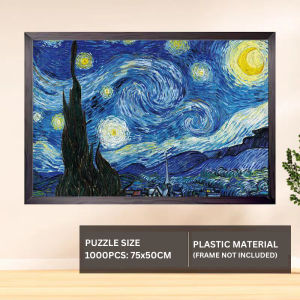 [Ready Stock] [Plastic Material] Premium Plastic Jigsaw Puzzle 1000PCS 75X50CM 2MM Thickness