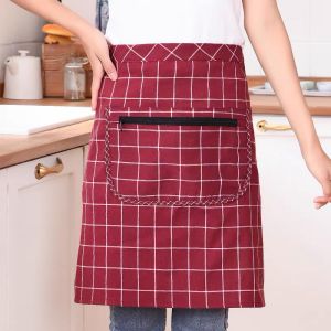 Tạp dề cotton ngắn thấm hút mồ hôi chống bám bẩn & chống mài mòn thiết kế chuyên dụng cho ngành dịch vụ ăn uống