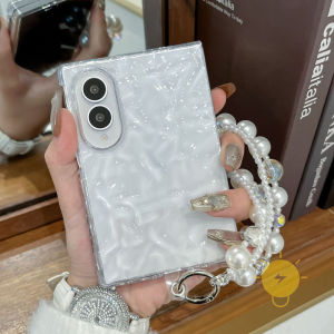 For Phone Case Transparent TPU Keychain Chain Fold Translucent Phone Case For i 15 Cover 手机壳 Aesthetic Korean Cute