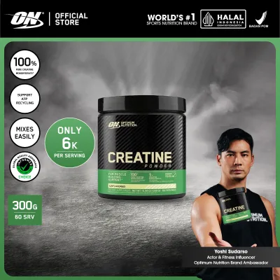 Optimum Nutrition Creatine Powder - Recovery and Muscle Growth 300gr - Suplemen / Gym / Creatine monohydrate