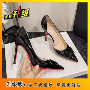 [Free Shipping] Retro Nude High Heels New Pointed-Toe Pumps Shallow-Cut Elegant WomenS Shoes Lightweight