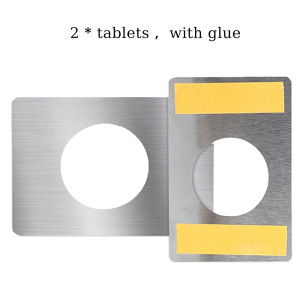 (One Pair) Universal Stainless Steel Door Repair Plate Door Knob Ball Lock Reinforcement Door Repair Plate