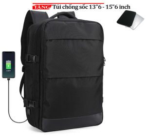 {Mua 1 tặng 1} Balo laptop học sinh dã ngoại đựng giày chống nước có sạt USB GSR công nghệ mới SuntownFull đen { MẪU MỚI}