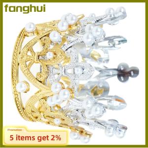 fanghui 1PC Mini Crown Cake Topper Tiara Children Hair Ornaments