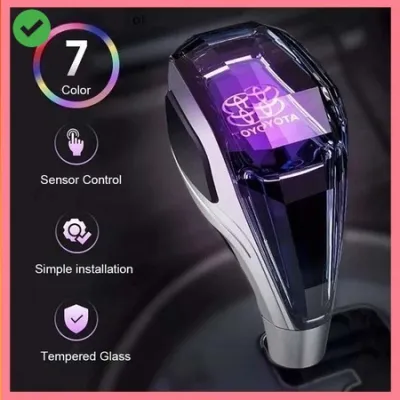 Car Toyota Universal LED Crystal Shifter Handles Manual Transmission Gear Shift Knob Lever Stick