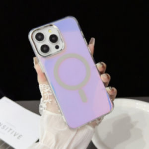 Gradient Colorful Phone Case for iPhone 15 14 13 Pro Max Mobile Phone Cover With Magnetic for iPhone 16 Plus