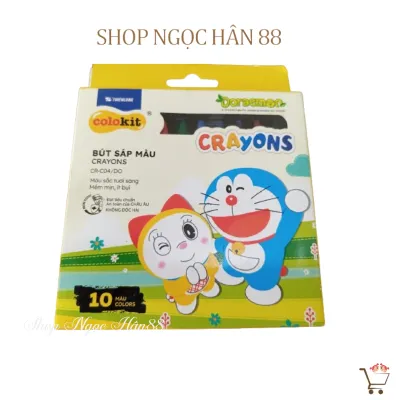 Hộp Bút sáp màu Thiên Long Colokit Doraemon 10/16/24 Màu