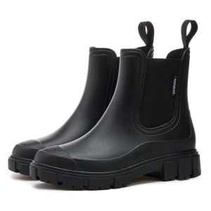 IELGY Mid length rain boots for women anti slip and waterproof Martin boots