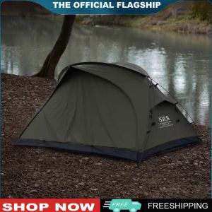 Multi-Use Waterproof Camping Tent with Mosquito Net for Hiking and Backpacking in Khaki Color