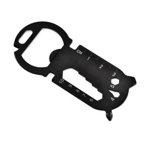 LITTLEX Stainless Steel EDC Tools Card Black Silver Outdoor Gadgets Portable Multifunction Wrench Outdoor