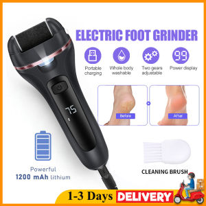 Electric Foot Grinder with LED Light Portable Beauty Foot Peeling Machine USB Rechargeable Waterproof Foot Grinder with LCD Display Professional Foot Care Tool Pengisar Kaki eElektrik