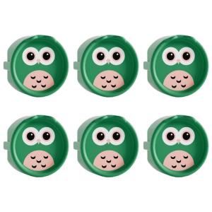 Cú hoạt hình Hình Ổ cắm điện Bìa Silicone Ổ Cắm Bảo Vệ Cho Trẻ Em An Toàn Sốc Nguy Hiểm Phòng Chống 6Pcs